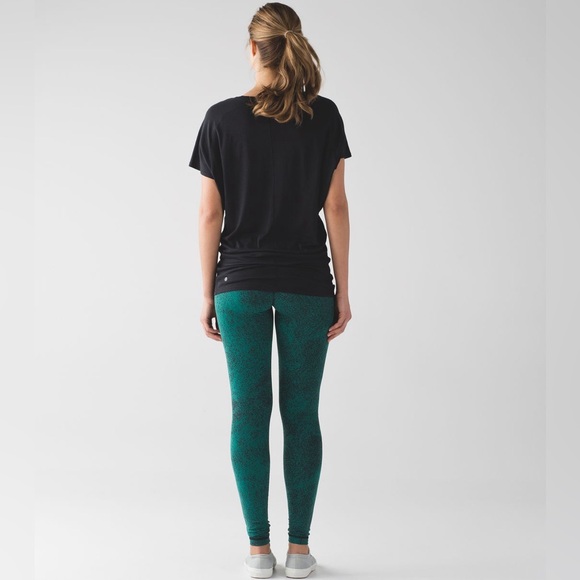 Lululemon Wunder Under High-Rise 30" Luon - Spray Jacquard Hunter Green | 12 - Picture 11 of 12